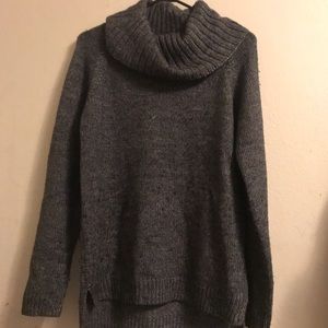 Gray Turtleneck Sweater